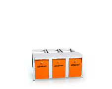 Předlavička s PVC latěmi  - se zásuvkami na obuv 375 x 900 x 800